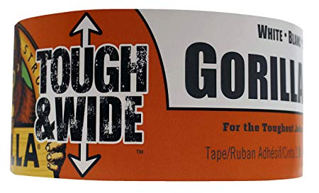 Gorilla 6025302 White Tough & Wide Duct Tape 25yd