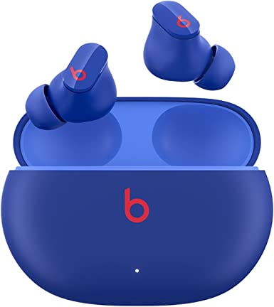 Beats Studio Buds True Wireless Noise Cancelling Earbuds Compatible with Apple & Android, Built-in Microphone, IPX4 Rating, Sweat Resistant Earphones, Class 1 Bluetooth Headphones - Ocean Blue