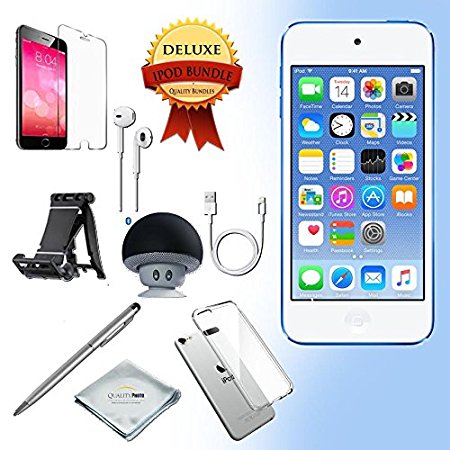 Apple iPod Touch 6th generation 32GB - BLUE   All-in-1 iTouch Accessories Kit Bundle