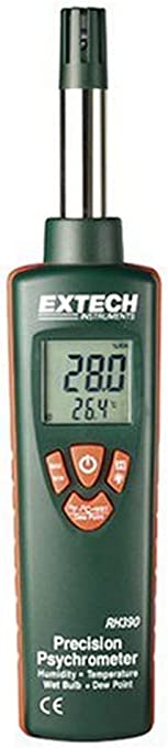 Extech RH390 Precision Dual Display Hygro Thermometer Psychrometer
