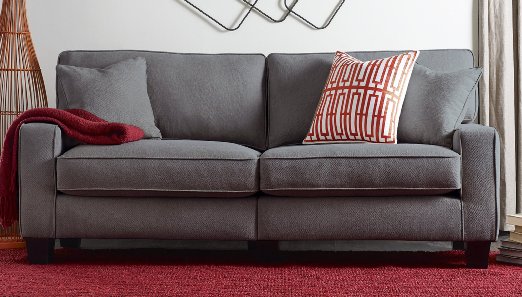 Serta® RTA Palisades Collection 78" Sofa in Glacial Gray, CR45233B