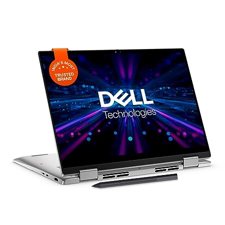 Dell Inspiron 7430 2in1 Touch Laptop, Intel i5-1335U/8GB/512GB SSD/ 14.0" (35.56cm) FHD  16:10 Aspect Ratio Comfortview/Active Pen/Win 11   MSO'21/McAfee 15 Months/Platinum Silver/1.58kg