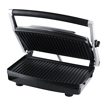 ZZ SM303 Burger Grill, Sandwich Maker, Panini Press, Steaks Griller or Grill, Silver