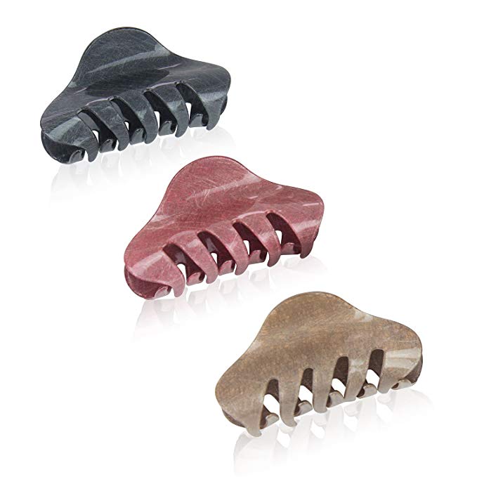 Large Acrylic Hair Claw Clamp Women Girls Hair Gripper Candy Colors Hair Clip Hair Tool Accessory-3 Pieces