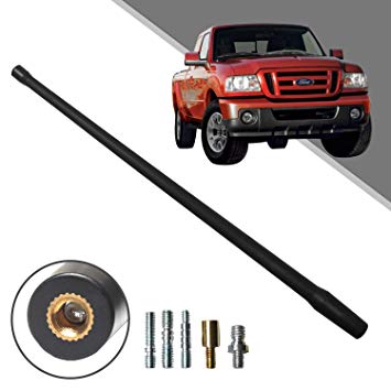 Beneges 13 Inch Flexible Rubber Replacement Antenna Compatible with 1982-2011 Ford Ranger, Optimized FM/AM Reception.