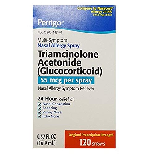 Perrigo Triamcinolone Acetonide Nasal Spray, 0.57oz (1)