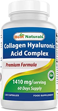 Best Naturals Collagen Hyaluronic Acid Complex, 1410 mg/Serving, 120 Capsules