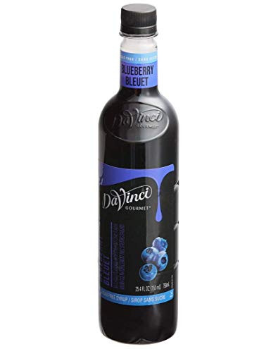 Da Vinci SUGAR FREE Blueberry Syrup with Splenda, 750 ml