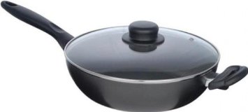 Bronze Collection Non Stick Frying Pan with Lid 26 cm