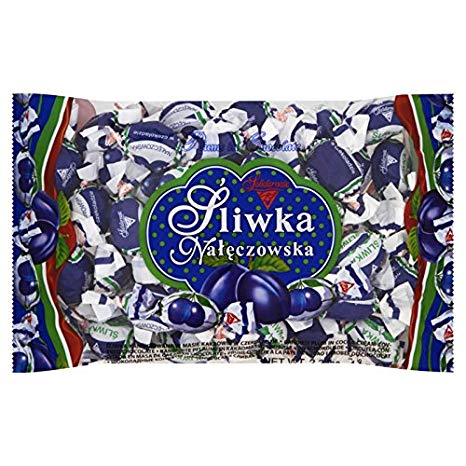 Solidarnosc Candied Plums in Dark Chocolate / Sliwka Naleczowska 1kg / 2.2lbs