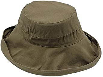 Milani Womens Large Brim Summer Bucket Hat - Cotton One Size - SPF 50