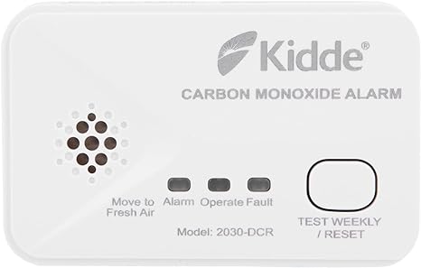 Kidde 2030-DCR Compact 10 Year Life Carbon Monoxide Alarm with AA batteries