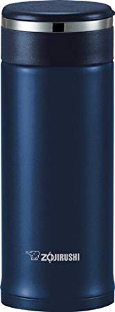 Zojirushi SM-JTE34AD Stainless Steel Travel Mug with Tea Leaf Filter, 11-Ounce/0.34-Liter, Deep Blue