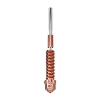 Quick-Swap Ruby Nozzle 0.4mm for K1C / Ender-3 V3 / Ender-3 V3 Plus 3D Printer, Hardened & Abrasion Resistant for Precision Additive Manufacturing (K1C, 0.4mm)