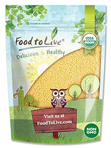 Food to Live Organic Hulled Millet, 1 Pound - Whole Grain Seeds, Non-GMO, Kosher, Raw, Bulk, Product of the USA