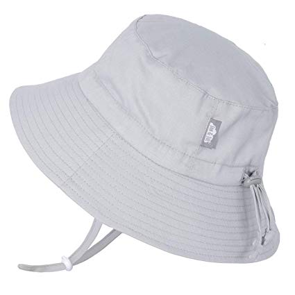 JAN & JUL Baby Sun-Hat, Breathable Cotton with Wide Brim, Adjustable for Growth, Unisex Kids