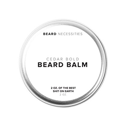 Cedar Bold Beard Balm & Leave In Conditioner For Men By Beard Necessities 100% Natural Shea Butter & Argan Oil 2 oz