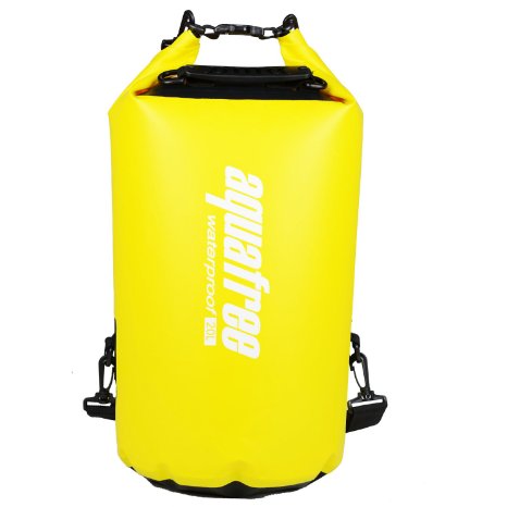 Aquafree Dry Bag Professional Grab Handle and Adjustable Strong Shoulder Strap Included Qualified Roll Top Waterproof Bag Optional Size and Color and Form Ensure Cold-weather Comfort 100 Waterproof Dry Bag for Adventure Floating Kayaking Boating Rafting Swimming Dining out Snowboarding Skiing Schoolbag