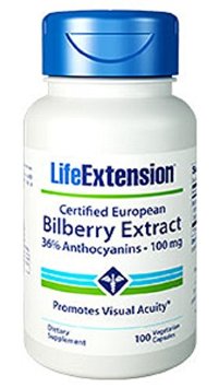 Life Extension Bilberry Extract 100 Mg Vegcap 100-Count