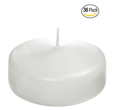 Royal Imports Floating disc Candles for Wedding, Birthday, Holiday & Home Decoration by, 2 Inch, White Wax, Set of 36