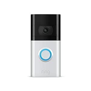 Certified Refurbished Ring Video Doorbell 3 by Amazon | Wireless Video Doorbell Security Camera with HD video, improved motion detection, battery-powered and easy installation Plan