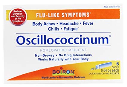 Boiron - Oscillococcinum Quick-Dissolving Pellets for Flu-Like Symptoms - 6 Dose(s)