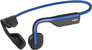 Shokz OpenMove Bluetooth Wireless Headphones with Mic, Bone Conduction Wireless Headset with 6H Playtime, IP55 Waterproof Sports Headphones for Running (Elevation Blue)