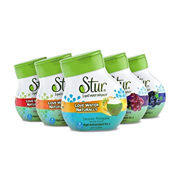 Stur - Natural Water Enhancer, Summer Variety Pack (5 Bottles, Makes 100 Flavored Waters) - Sugar Free, Zero Calories, Kosher, Keto Friendly Liquid Drink Mix Sweetened with Stevia