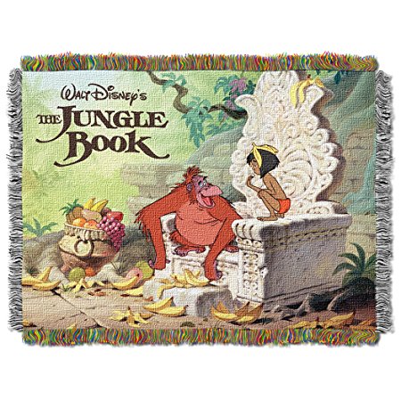 Disney The Jungle Book, King Louie Tapestry Throw by The Northwest Company, 46 by 60"