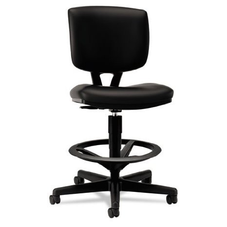 HON Volt H5705 Task Chair for Office or Computer Desk with Black Soft Thread Leather