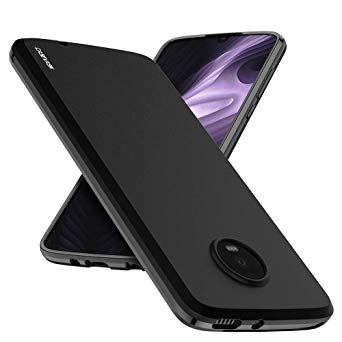 CASEVASN Moto Z4 Play Case, Moto Z4 Case, [Slim Thin] Anti-Scratches Flexible TPU Gel Rubber Soft Skin Silicone Protective Case Cover for Motorola Moto Z4 Play (Black)