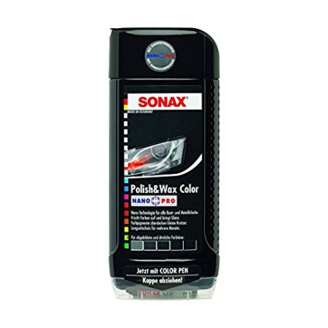 Sonax 1837551 500ml Colour Polish and Wax - Black