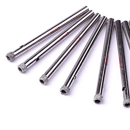 Atoplee Diamond Coated Core Hole Saw Drill Bit Set Tools For Tiles Marble Glass 10pieces (5mm)