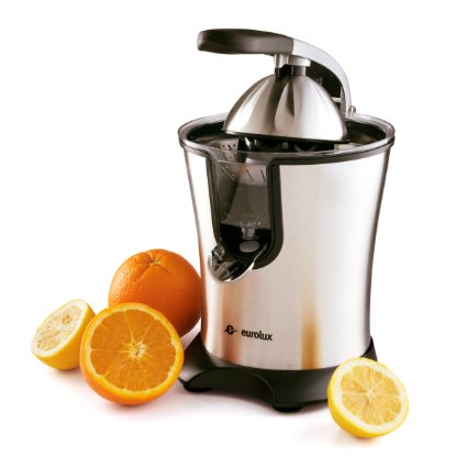 Eurolux Easy to Use Stainless-steel Motorized Citrus Juicer with Handle and Cone Lid - 160 watts Power