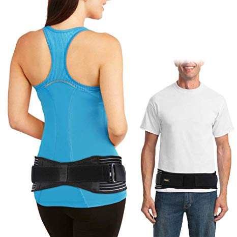 SI Belt - Sacroiliac Belt for Women and Men, Adjustable SI Joint Belt for SI Joint Pain Relief, SI Brace for Low Back Support Hip and Sciatica Pain, Sacroiliac Joint Belt Pregnancy (L/XL (43” – 55”))