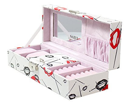 JustNile Multi-Purpose Jewelry Watch Box - 12 X 4.5 Inches