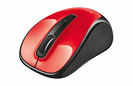 Trust Xani Compact Wireless Optical Mouse with Bluetooth Technology, 800/1600 DPI - Red