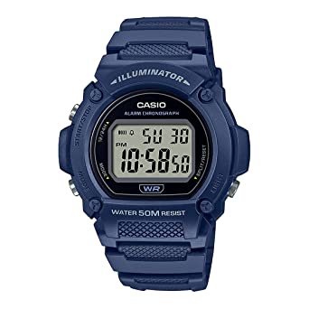 Casio Digital Gray Dial Unisex's Watch-W-219H-2AVDF