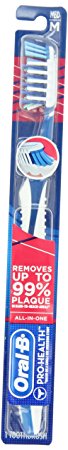 Oral-B Prohealth All-In-One Medium Toothbrush, Colors May Vary,  1 Count