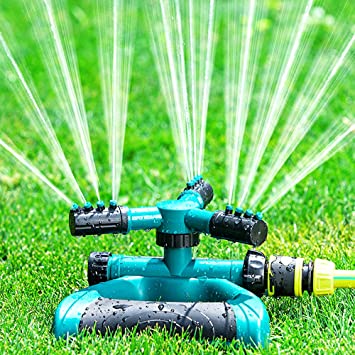 Sprinkler, Sprinklers for Lawn Garden Oscillating Water for Lawns Large Yard Area Hose Rotating Watering Grass Outdoor