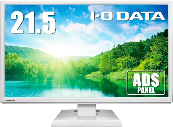 アイ・オー・データ IODATA モニター 21.5インチ フルHD ADSパネル ホワイト(HDMI/アナログRGB/DisplayPort/VESA対応/スピーカー付/メーカー5年保証/土日サポート/日本メーカー) LCD-DF221EDW-A/E