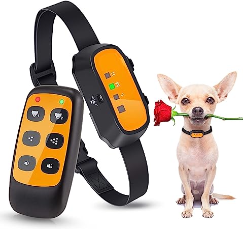 Citronella Bark Collar, Rechargeable Dog Bark Collar with Remote, Waterproof Adjustable Sensitivity Anti Barking Control Collar Citronella Spray Dog Training Bark Collar for Small Medium Large Dogs