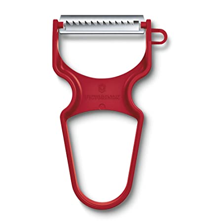 Victorinox, Multipurpose Rapid Peeler/ Vegetable Scrapper, Julienne Edge, Red, Swiss Made (6.0934.1),0.4 in