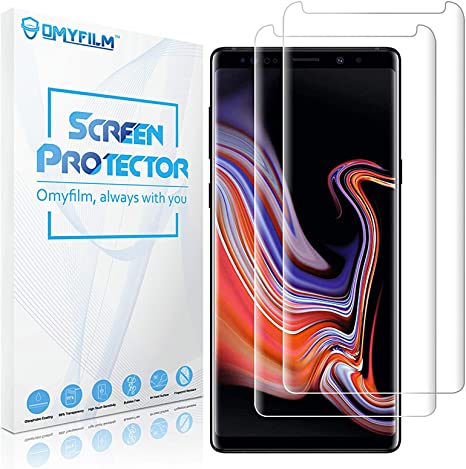 [2 Pack] Galaxy Note 9 Screen Protector [High Definition] OMYFILM Samsung Galaxy Note 9 Tempered Glass Screen Protector [Smooth Feel] Case Friendly Glass Screen Protector for Samsung Note 9 (Clear)