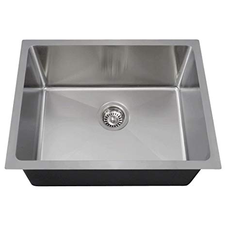 1823 16-Gauge Undermount Single Bowl 3/4-Inch Radius Stainless Steel Kitchen Sink