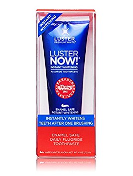 Luster NOW! Instant Whitening Toothpaste, Happy Mint 4 oz (113 g)