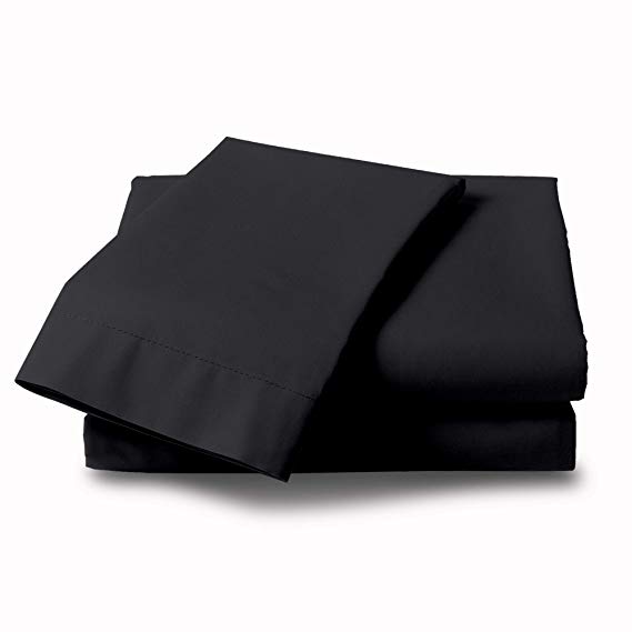 Bamboo Comfort Originals Bedding - Lightweight Micro-Bamboo 4 Piece Bed Sheet Set - Feel The Difference (Black, Queen)