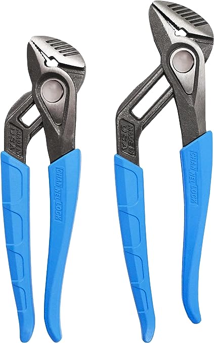 CHANNELLOCK GS-1X 2pc SPEEDGRIP Tongue & Groove Pliers Set | Made in USA | Forged High Carbon Steel