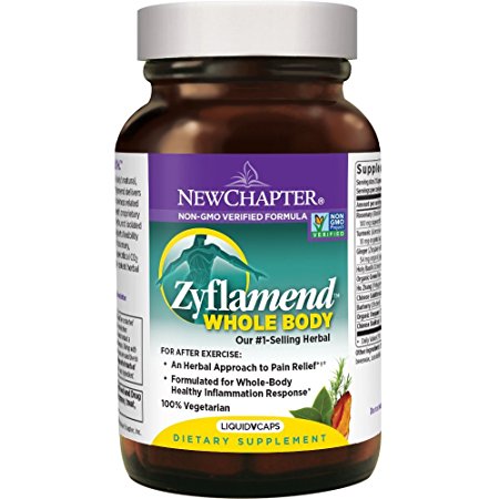 New Chapter Zyflamend Whole Body Joint Supplement, Herbal Pain Reliever for Inflammation Response - 30 ct