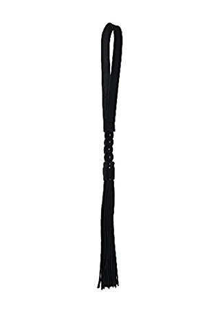 Sportsheets Noir Cruelty Free Beaded Flogger, Black